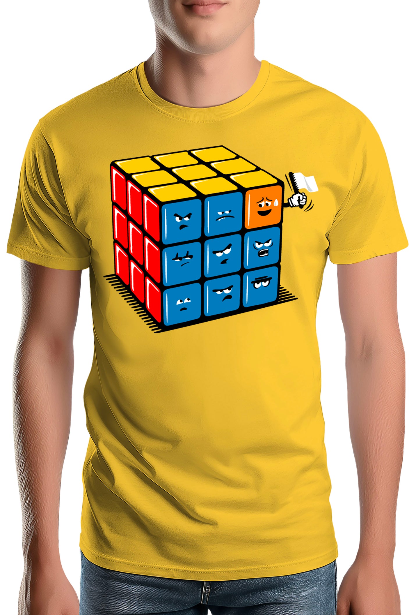 T-Shirt Homme Ruby cube avec drapeau