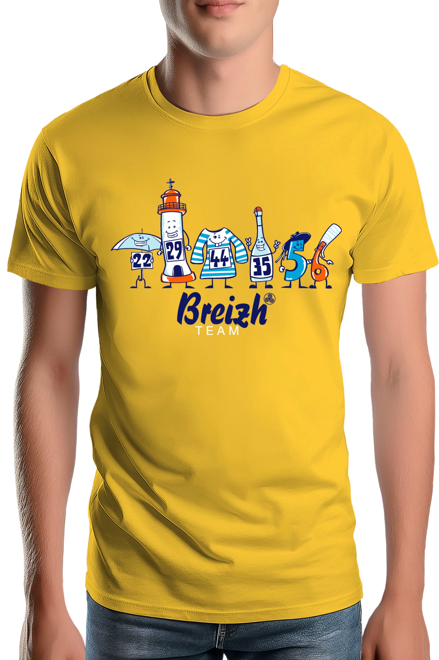 T-Shirt Homme Breizh team département