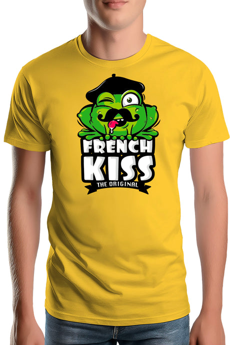 T-Shirt Homme French kiss la grenouille