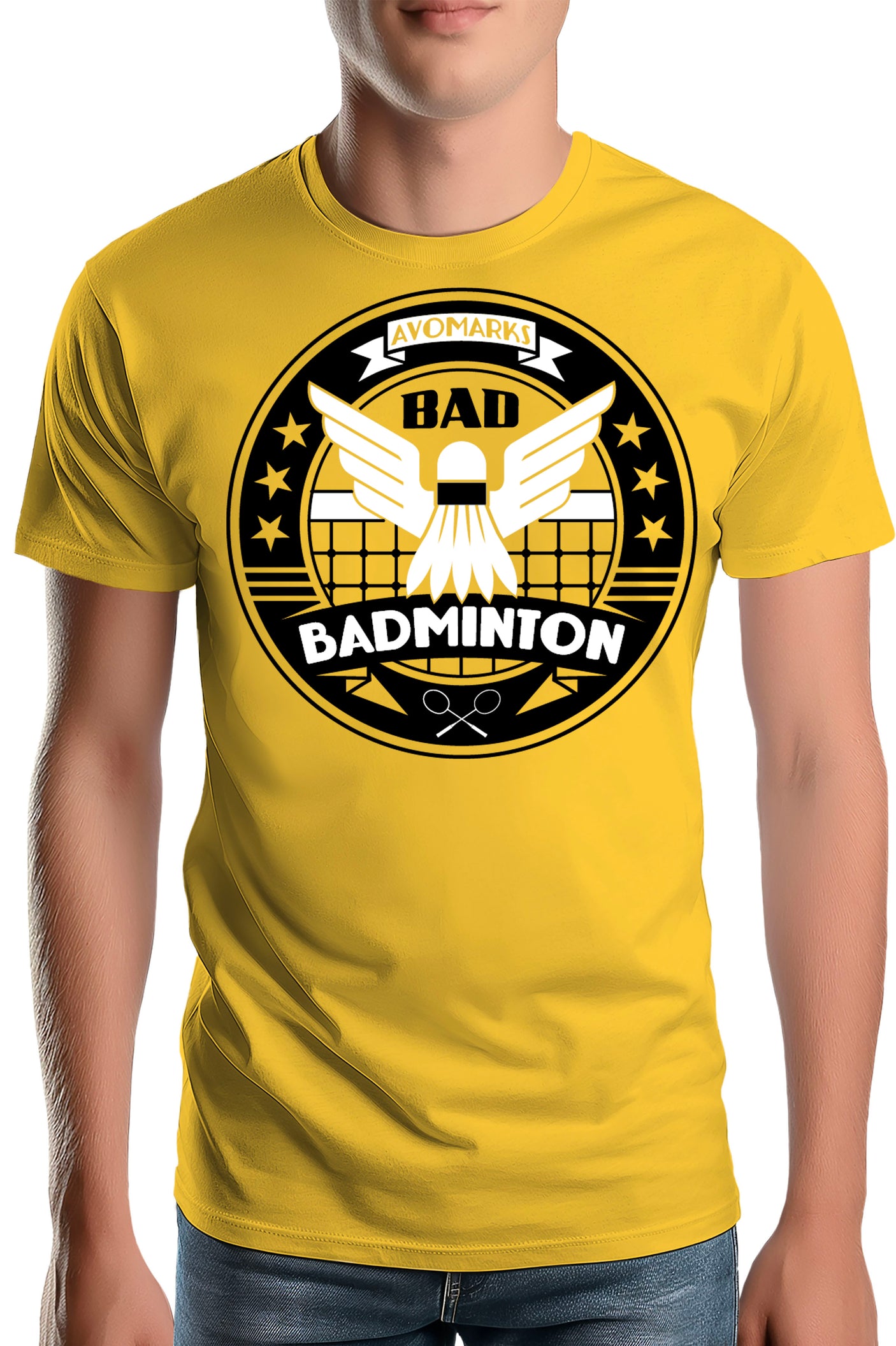 T-Shirt Homme Bad badminton university