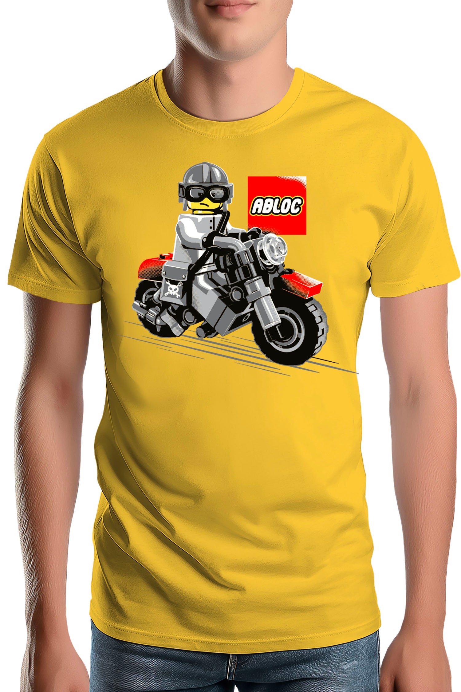T-Shirt Homme La moto de construction pour les enfants