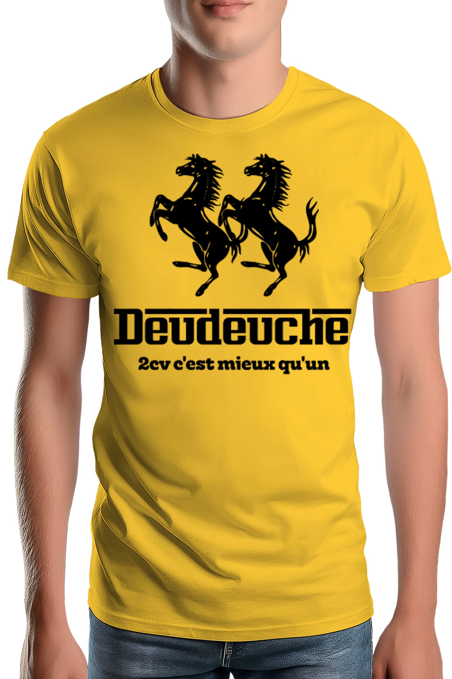 T-Shirt Homme DeuDeuche mieux qu'un cheval cabré