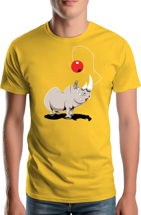 T-Shirt Homme Rhino bilboquet boule rouge