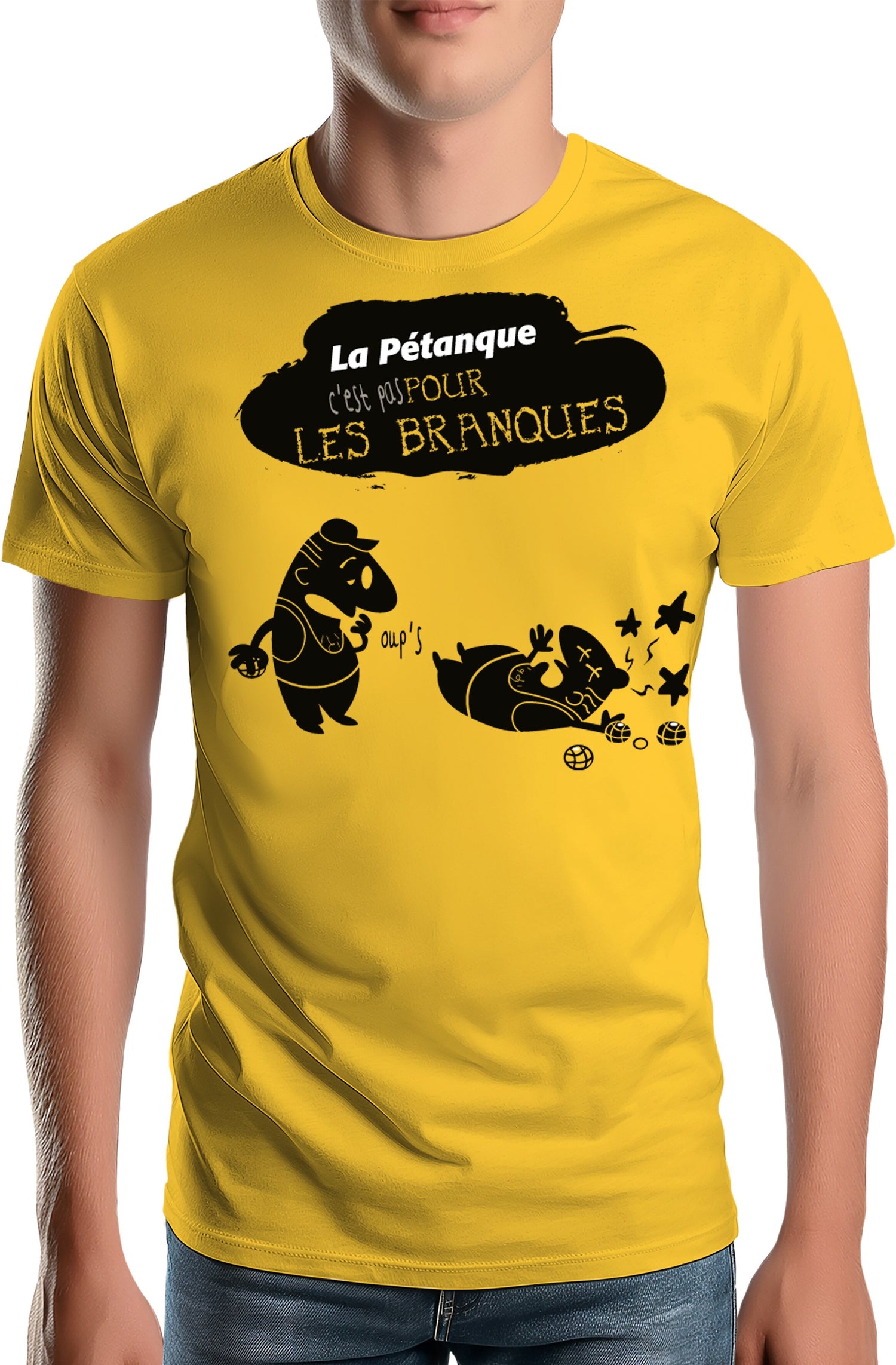 T-Shirt Homme La pétanque pas pour les nuls