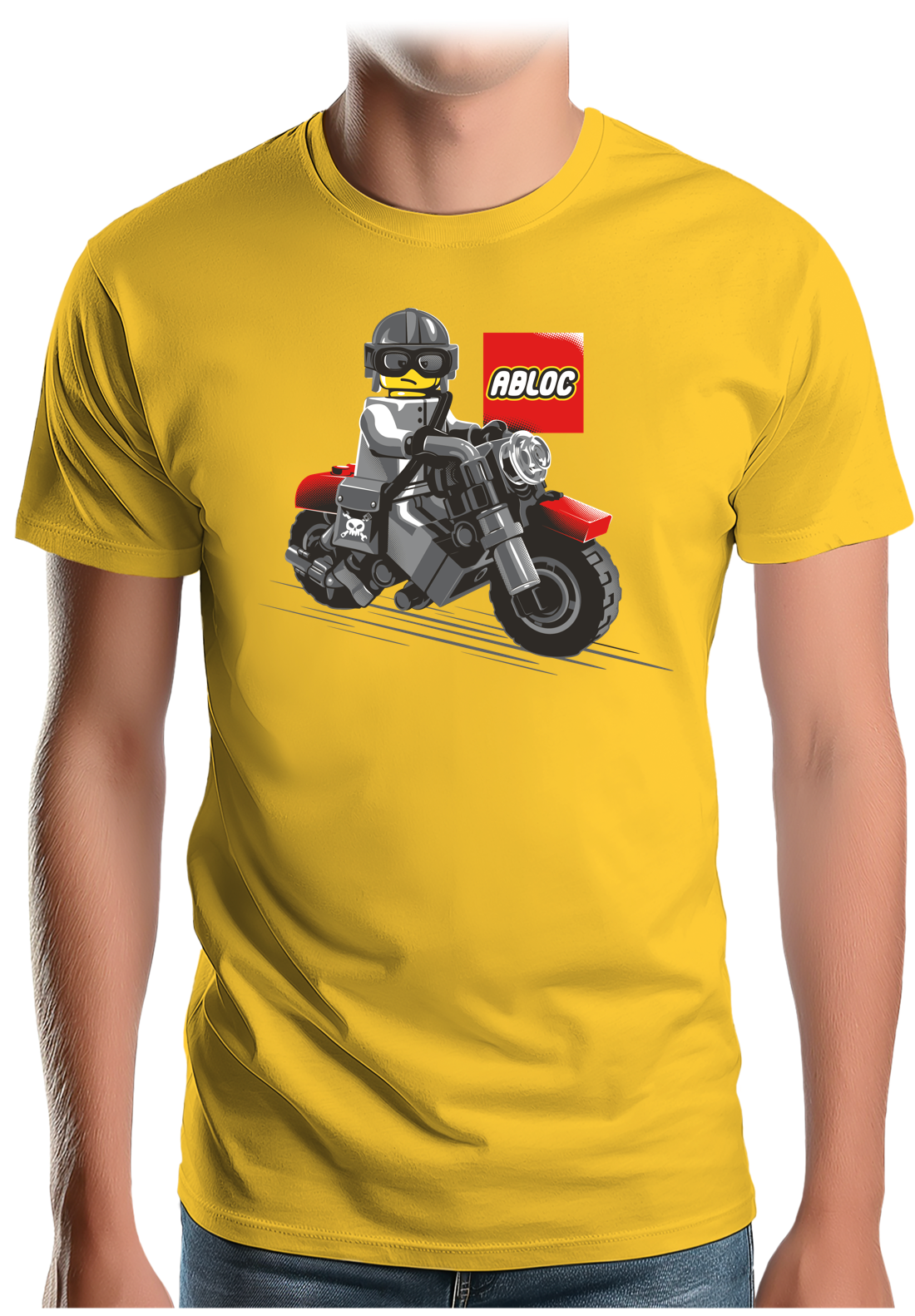 T-Shirt Homme La moto de construction pour les enfants