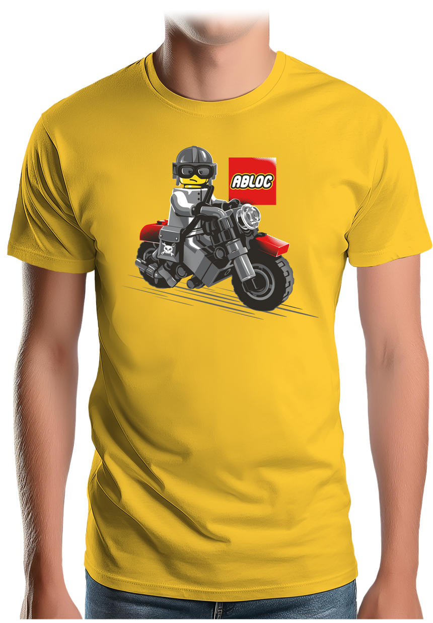 T-Shirt Homme Moto de construction ABLOC