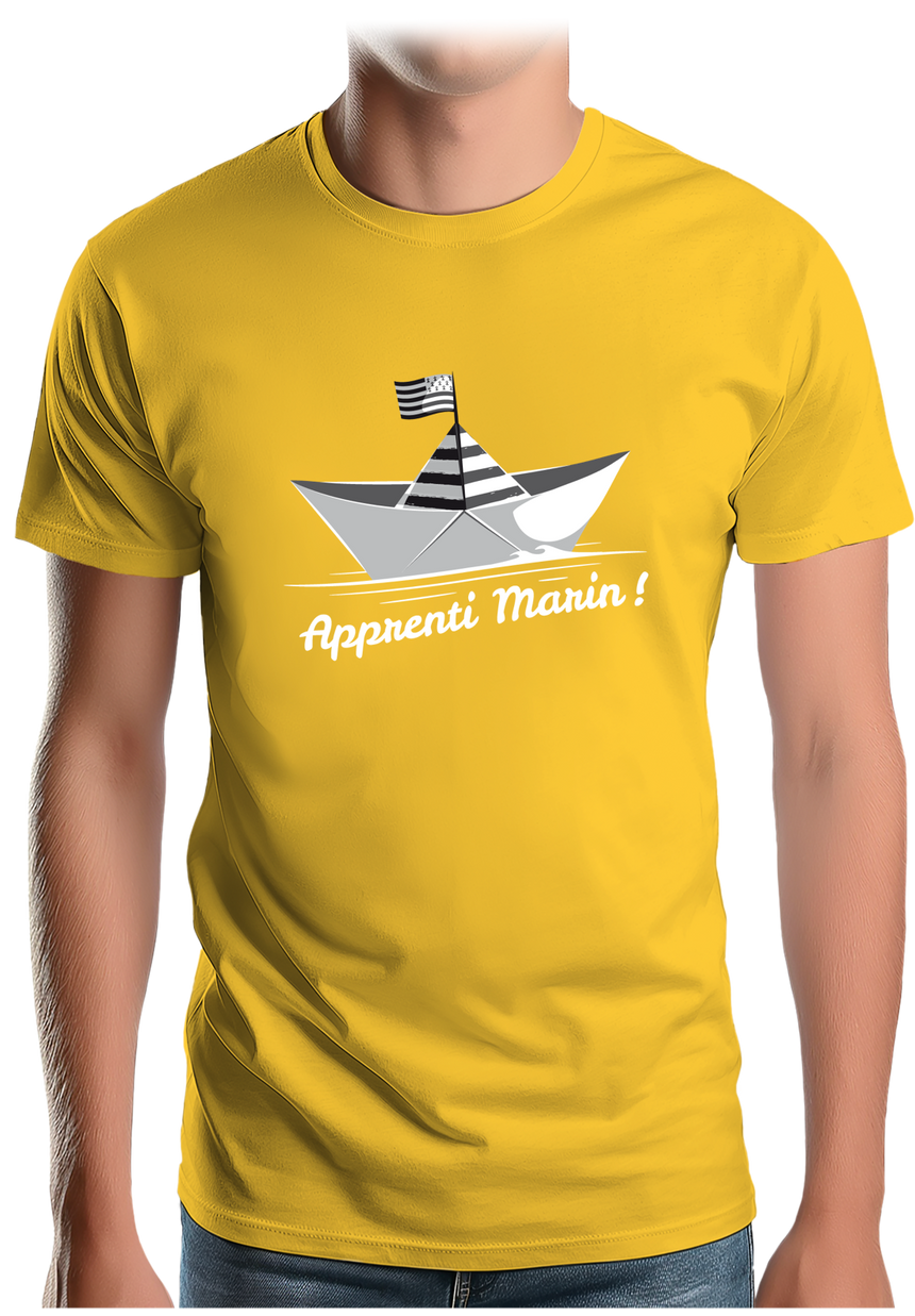 T-Shirt Homme Petit bateau bzh apprenti marin