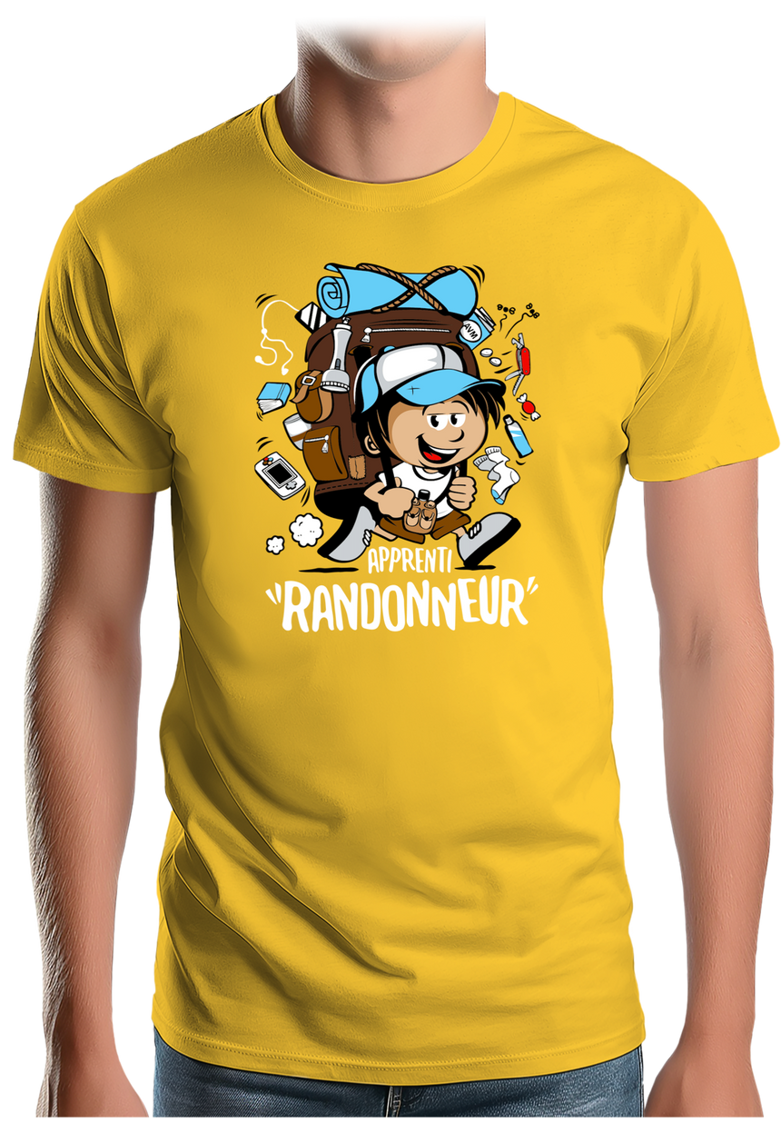 T-Shirt Homme Apprenti randonneur en trail