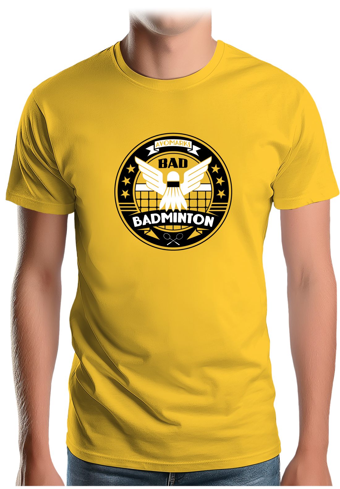 T-Shirt Homme Bad badminton university