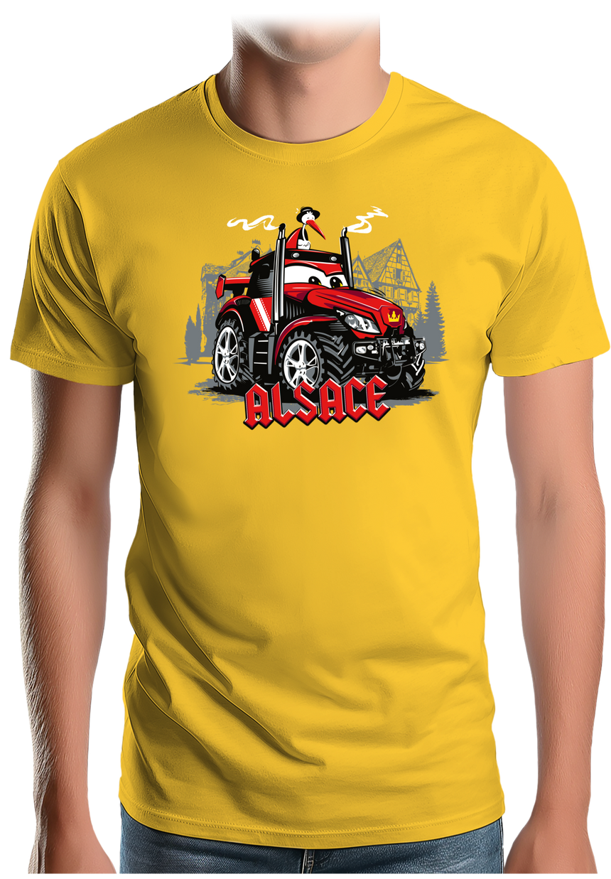 T-Shirt Homme Le Super tracteur Alsacien