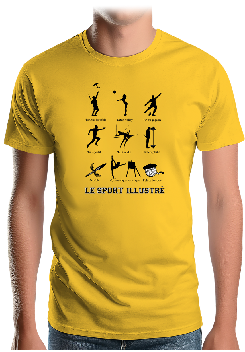 T-Shirt Homme Sport Illustré
