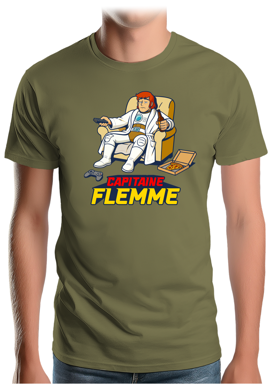 T-Shirt Homme Capitaine Flemme