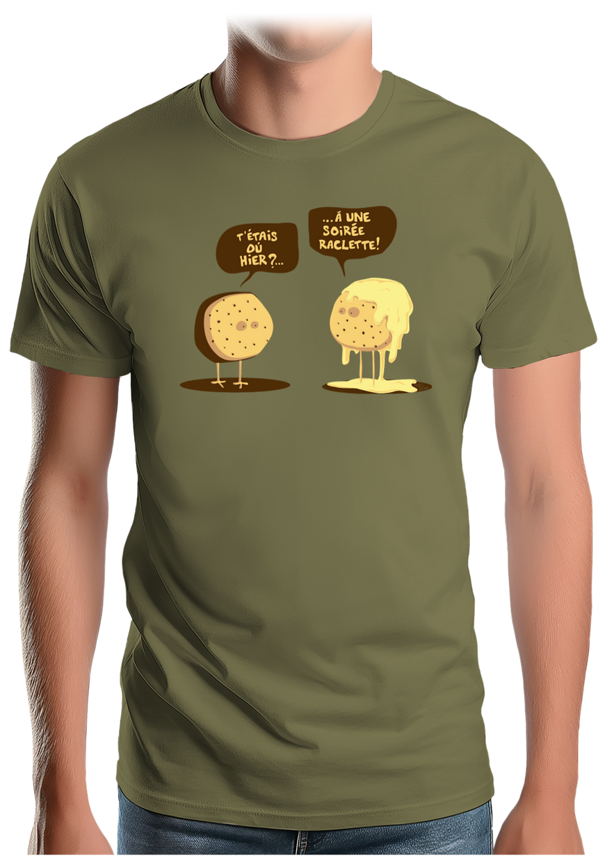 T-Shirt Homme Raclette party