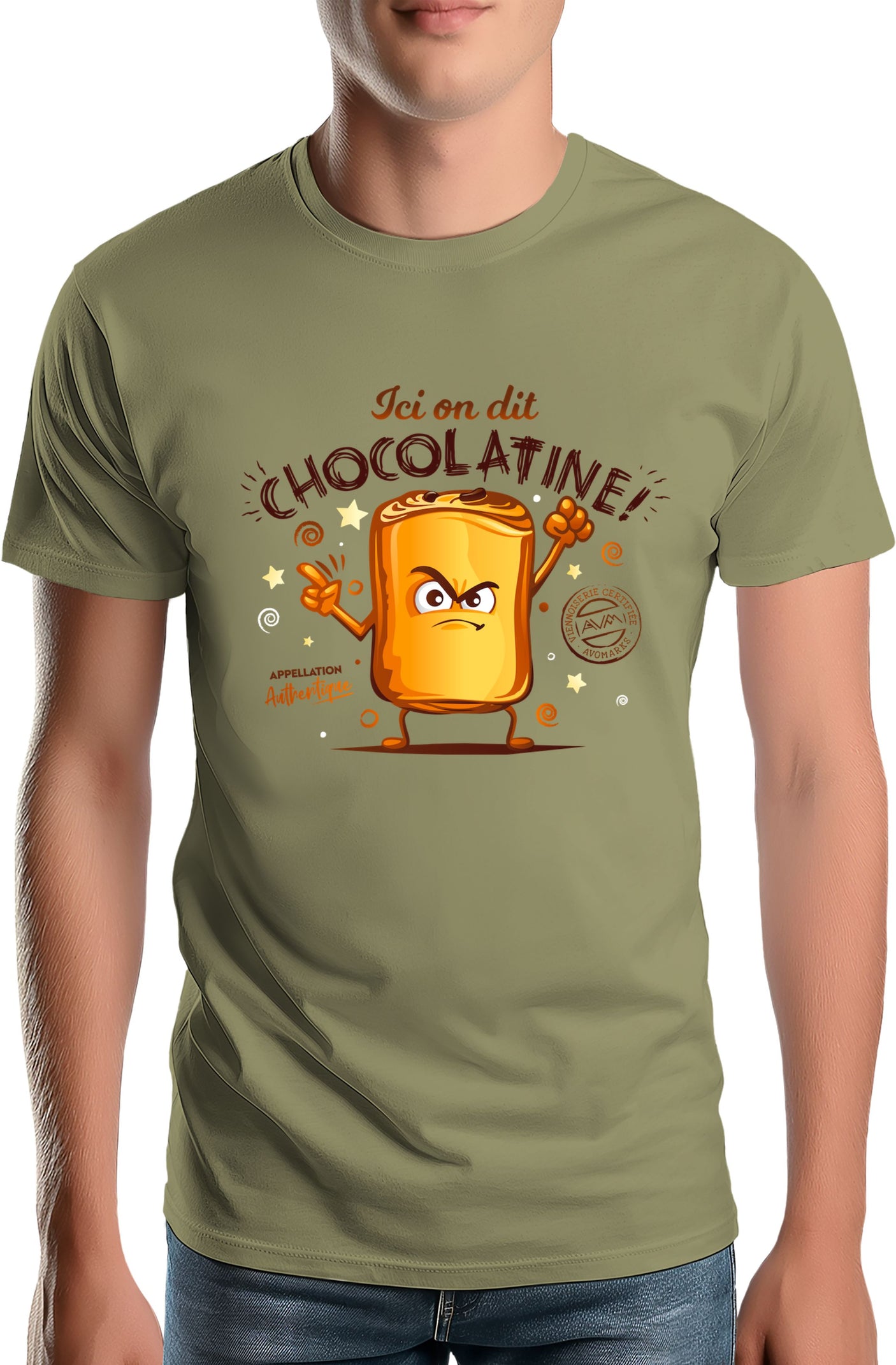 T-shirt Homme Chocolatine