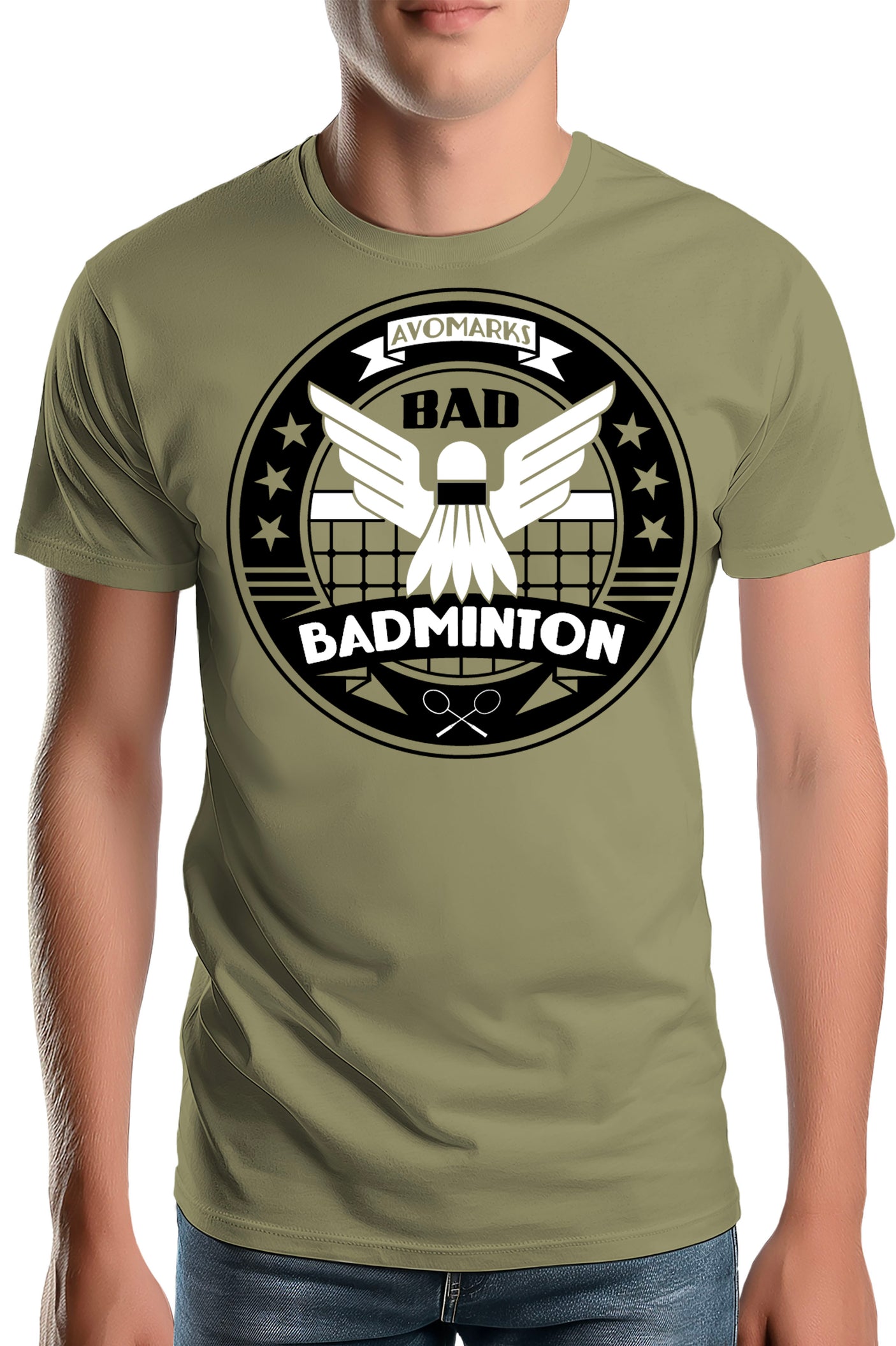 T-Shirt Homme Bad badminton university