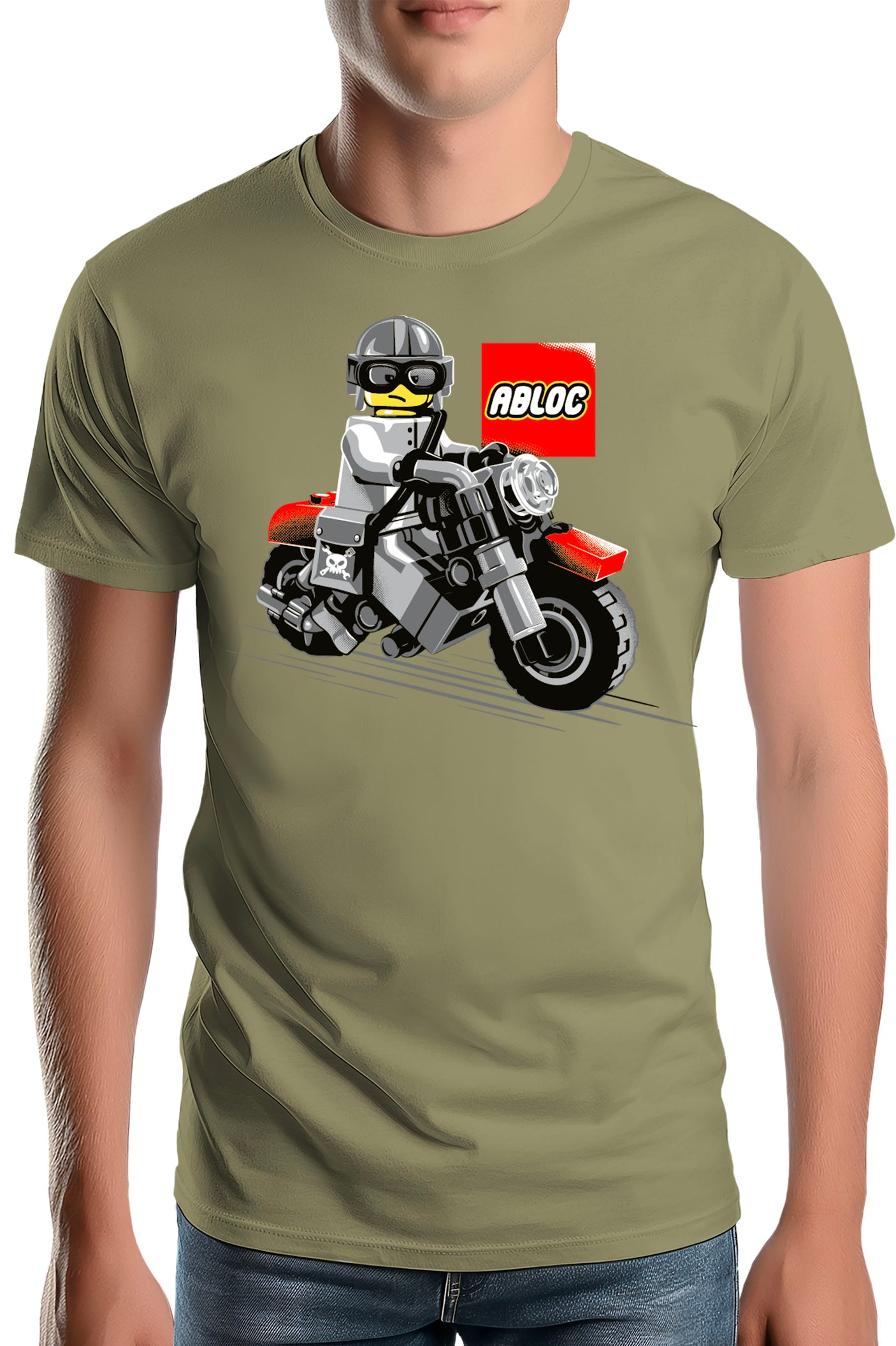 T-Shirt Homme La moto de construction pour les enfants