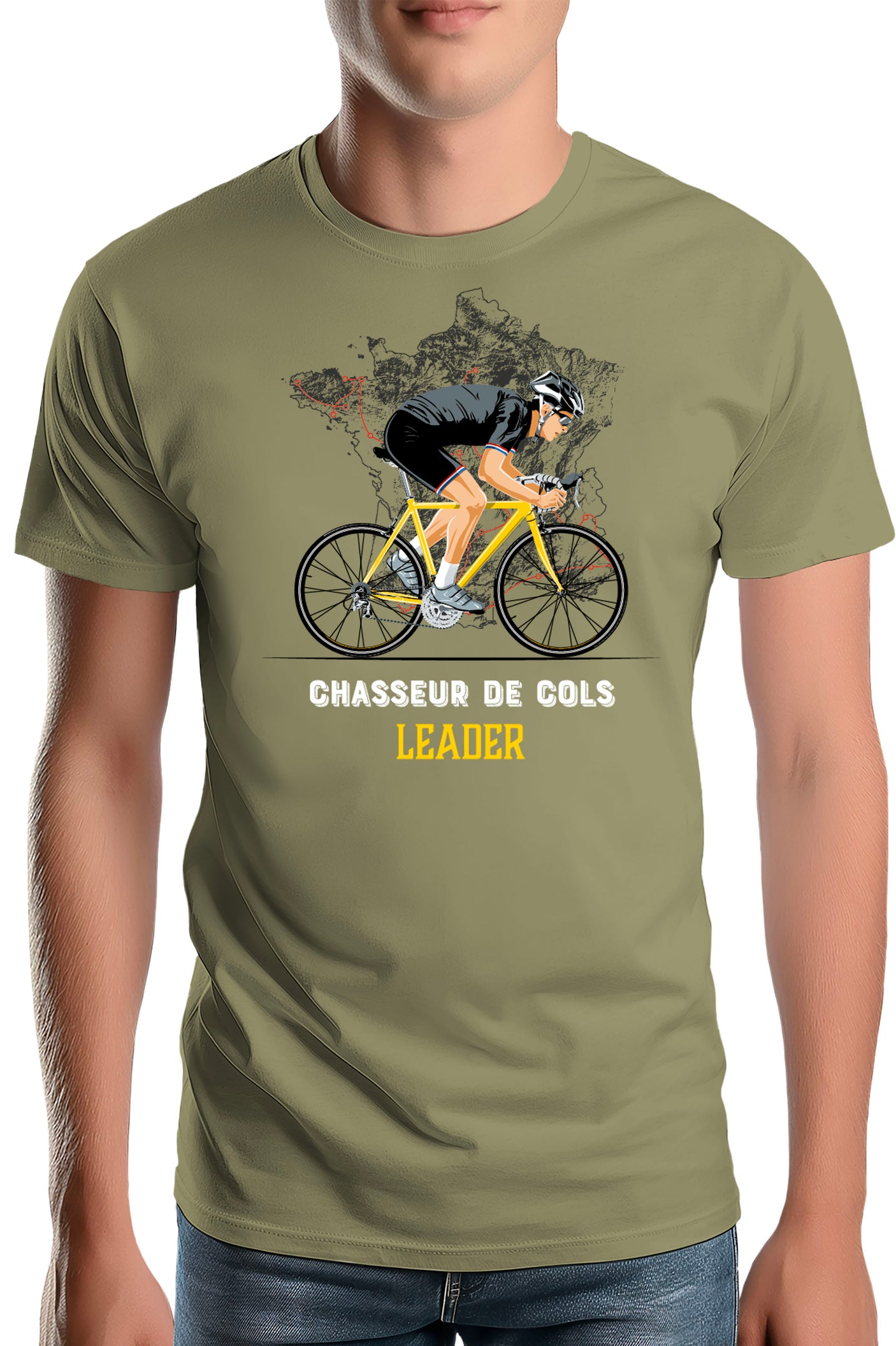 T-Shirt Homme Le maillot jaune leader