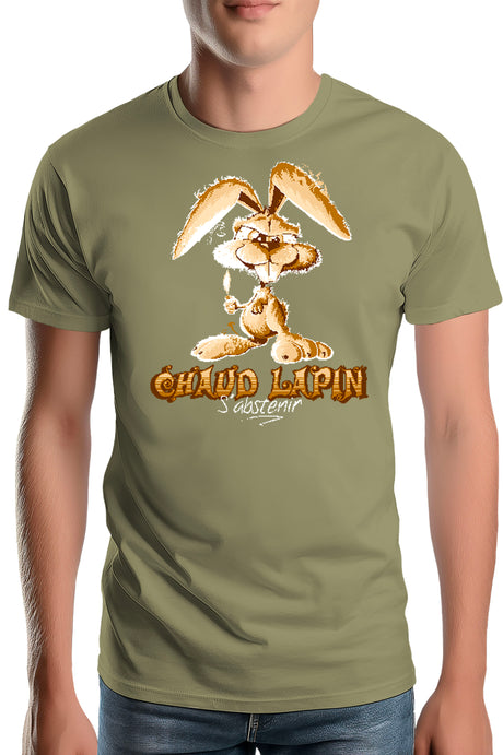 T-Shirt Homme Chaud lapin s'abstenir