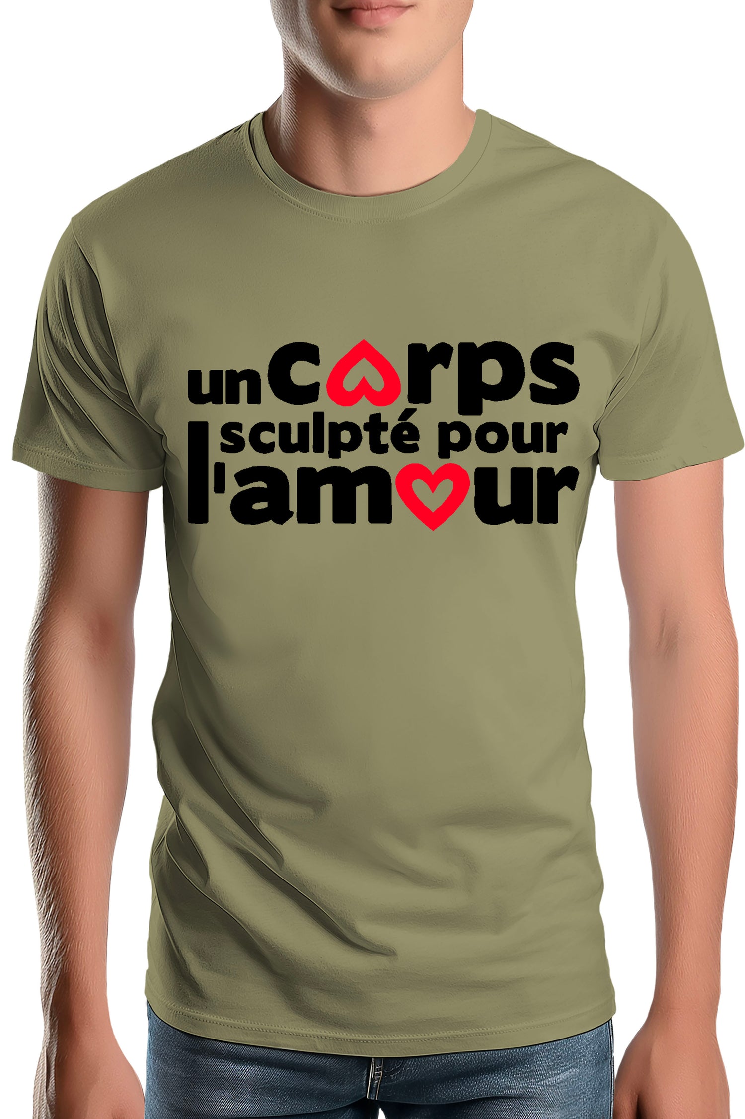 T-Shirt Homme Un Corps Sculpté Pour L'amour