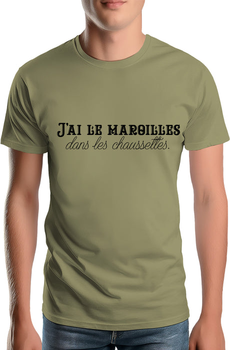 T-Shirt Homme J'ai le maroilles dans les chaussettes