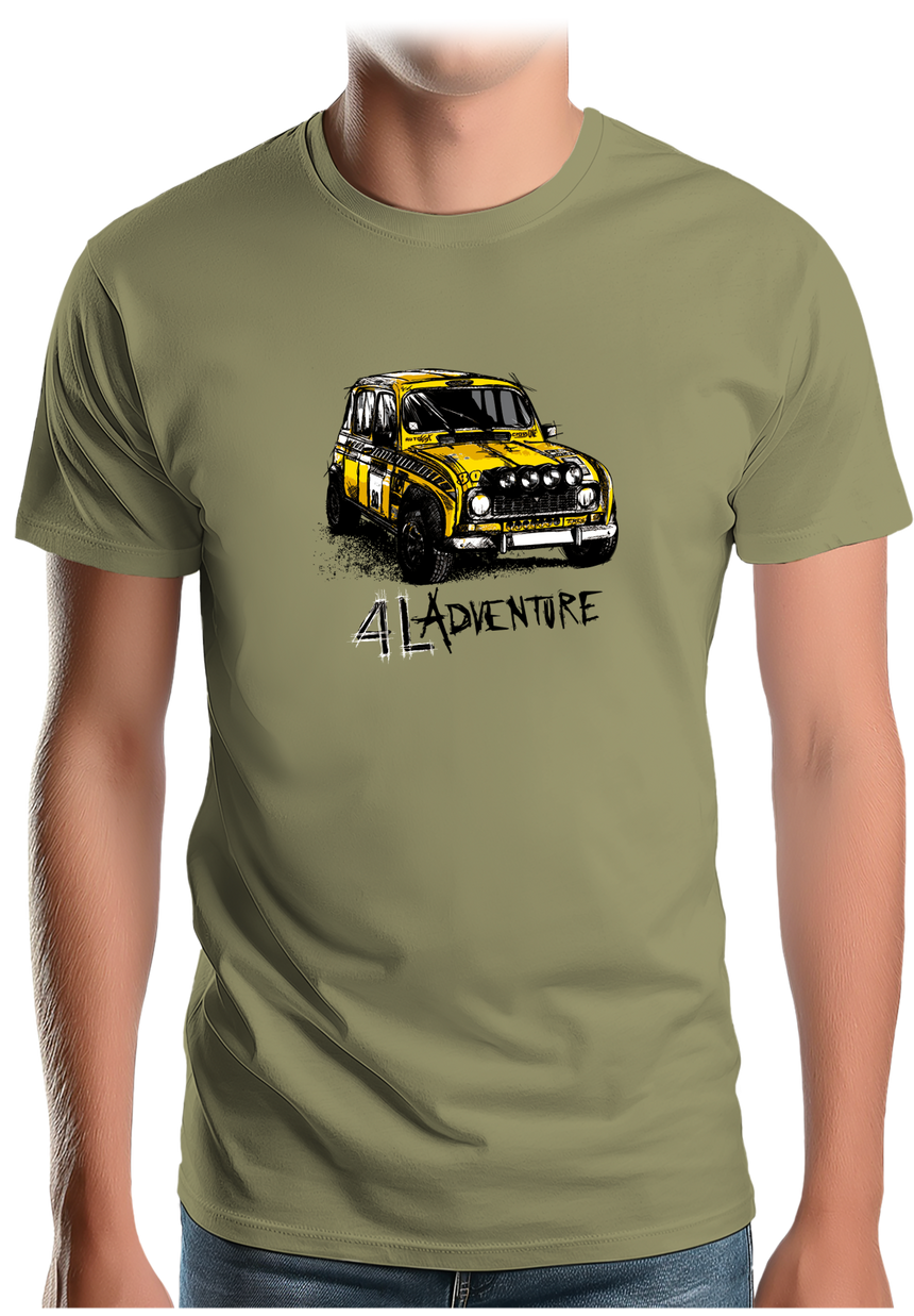 T-Shirt Homme L'aventure en voiture 4L