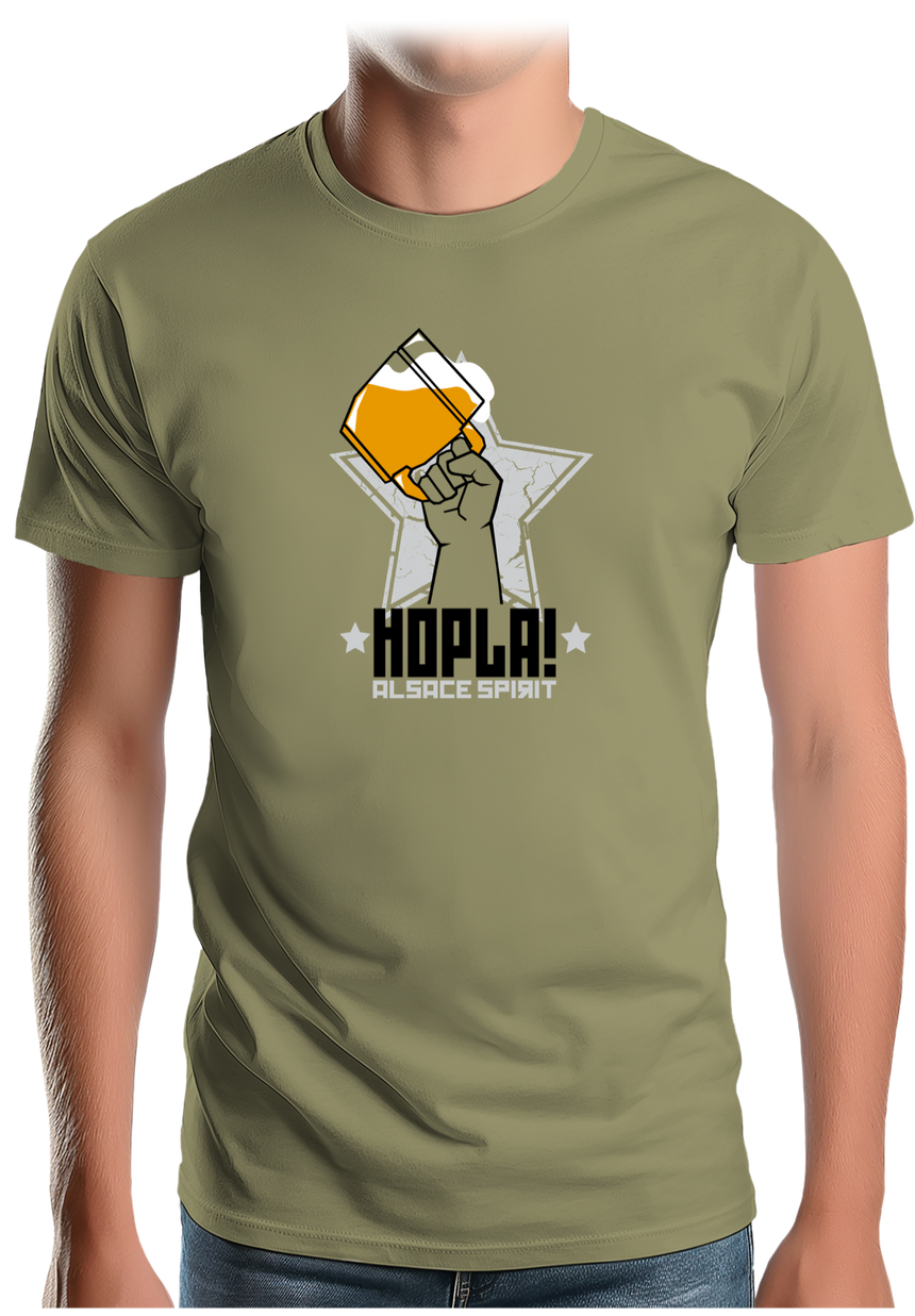 T-Shirt Homme Alcool Hopla, Alsace Spirit