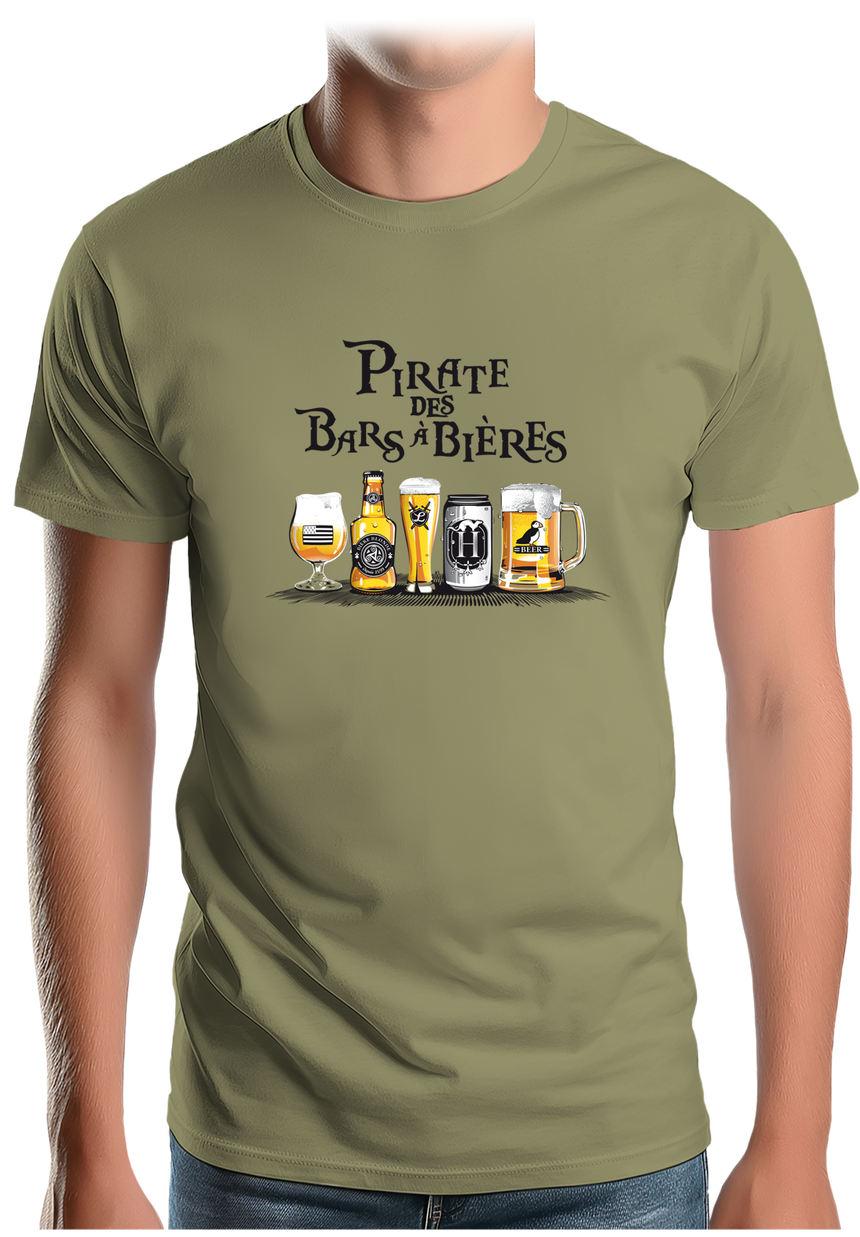 T-Shirt Homme Pirates des bars à bières