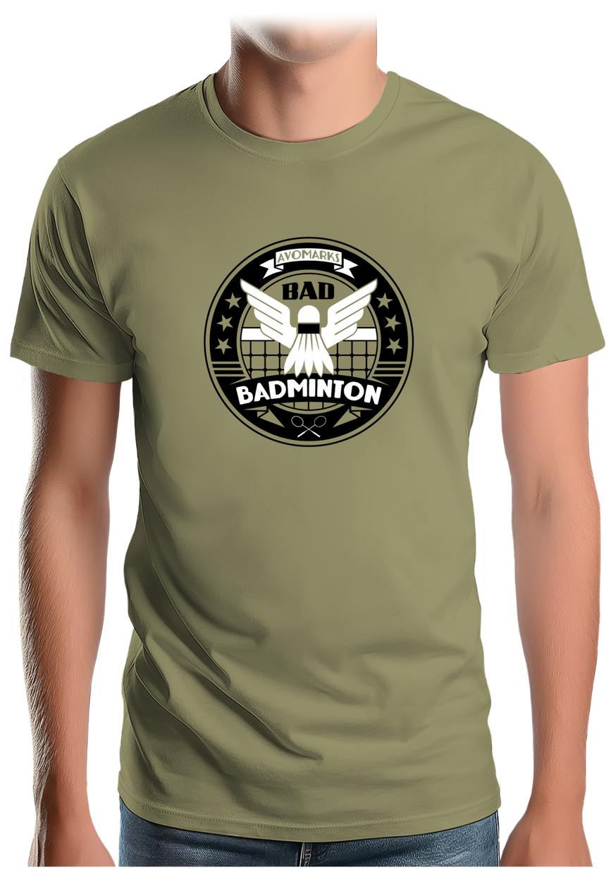 T-Shirt Homme Bad badminton university