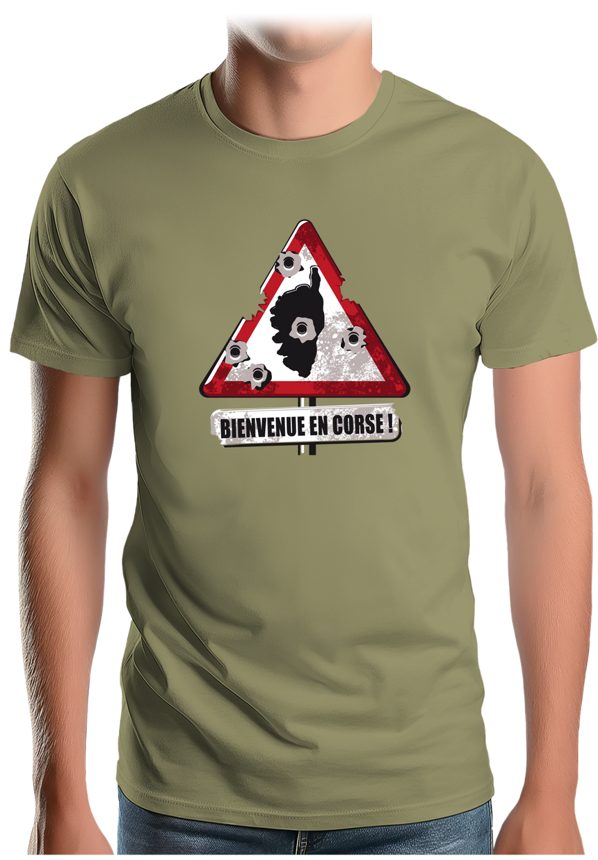T-Shirt Homme Bienvenue en Corse !