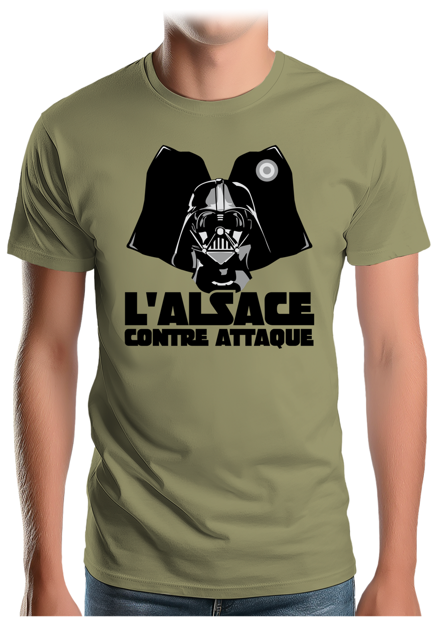 T-Shirt Homme L'Alsace contre attaque