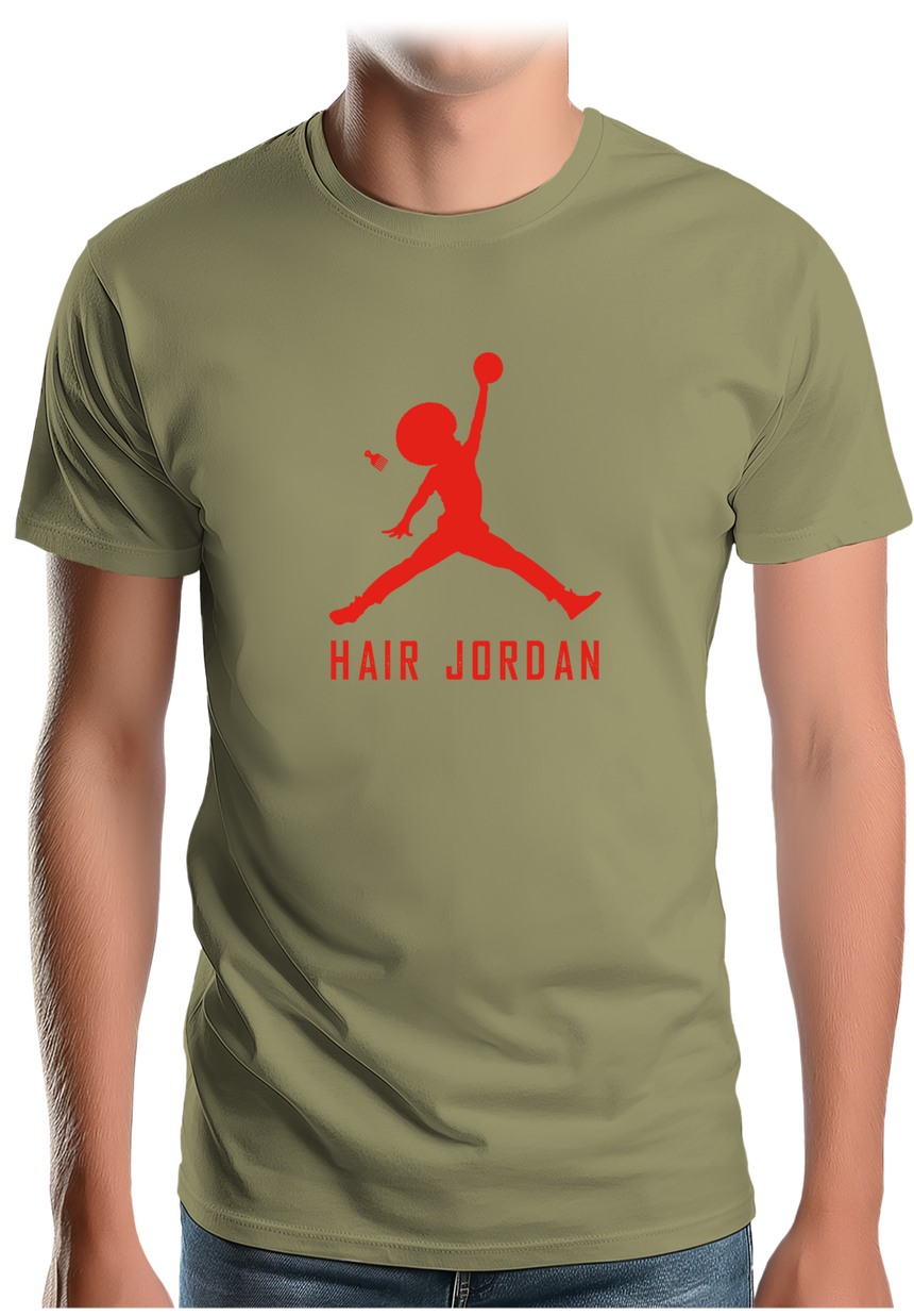 T-Shirt Homme Hair Jordan fait du basket