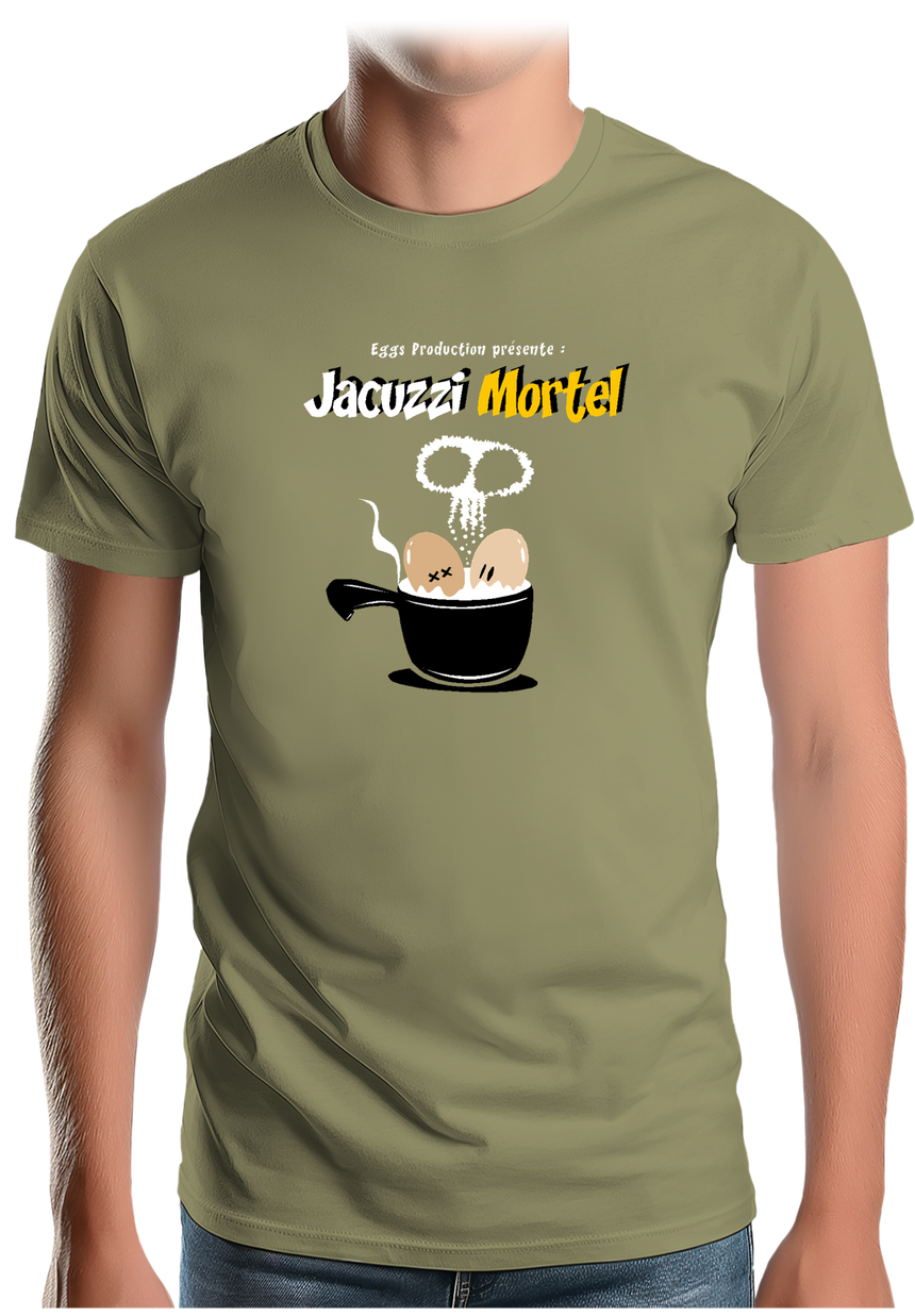 T-Shirt Homme Des Oeufs dans un jacuzzi