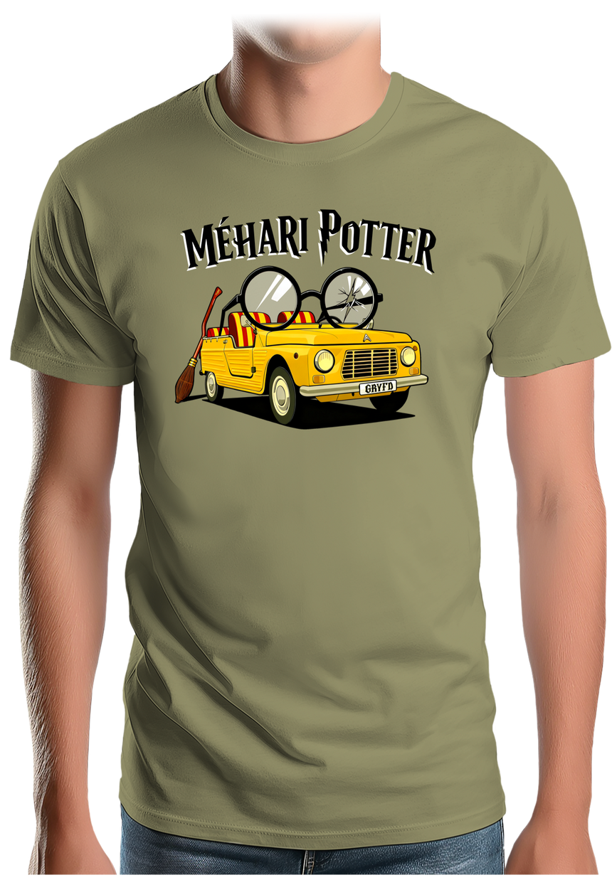 T-Shirt Homme Voiture Méhari Potter