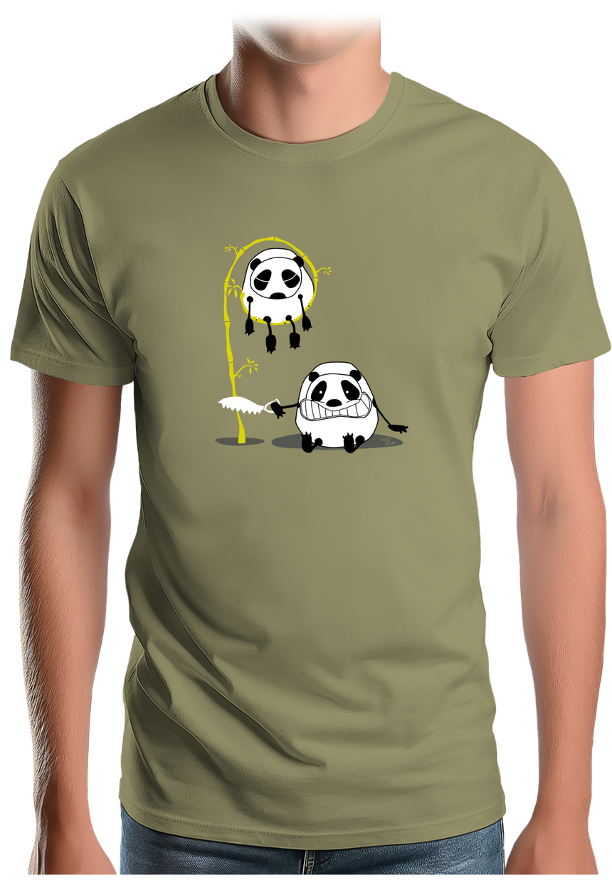 T-Shirt Homme Panda et bambou