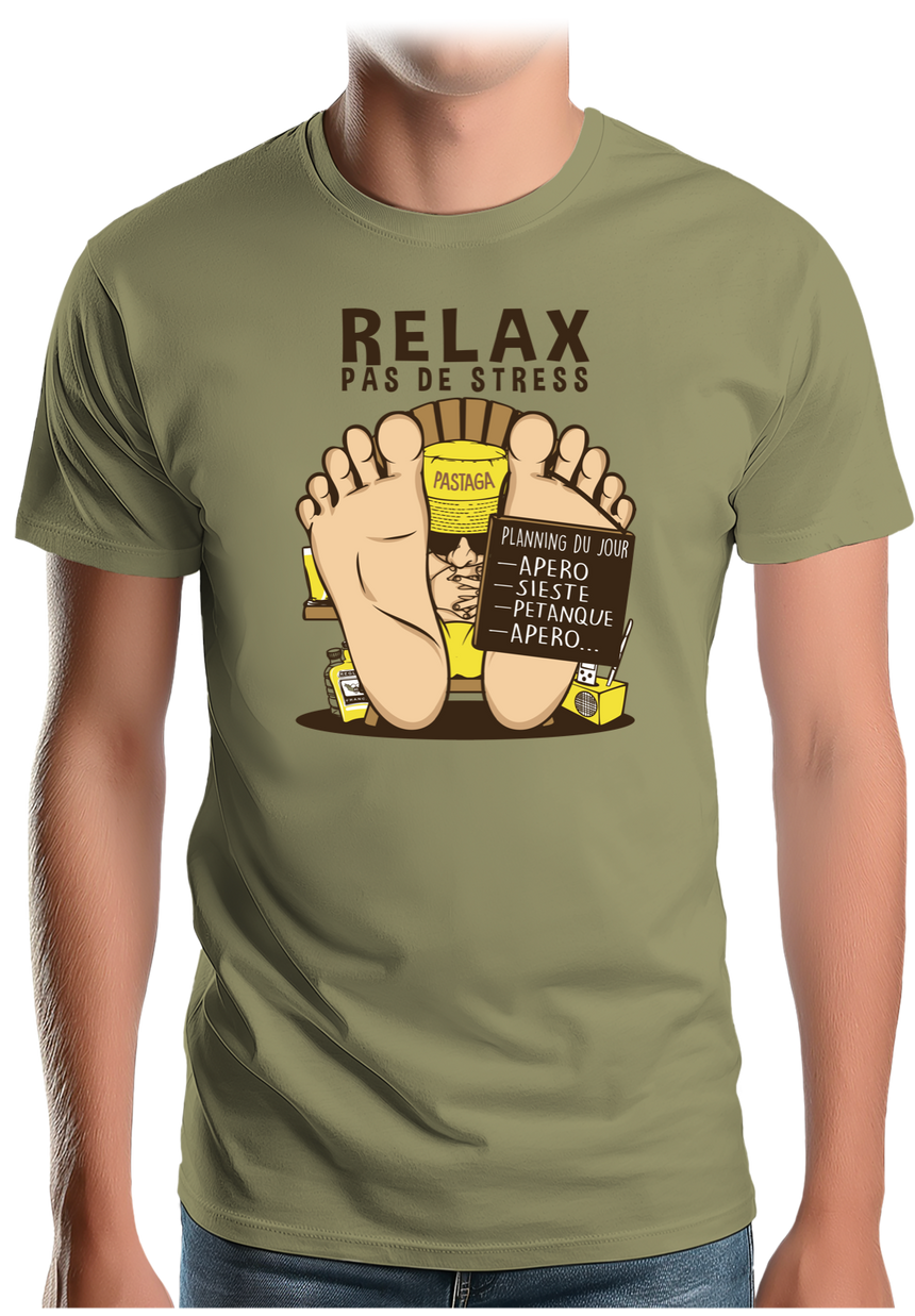 T-Shirt Homme Relax pas de stress