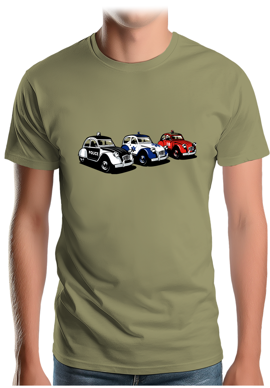 T-Shirt Homme Rescue Deuch - Police - Pompier