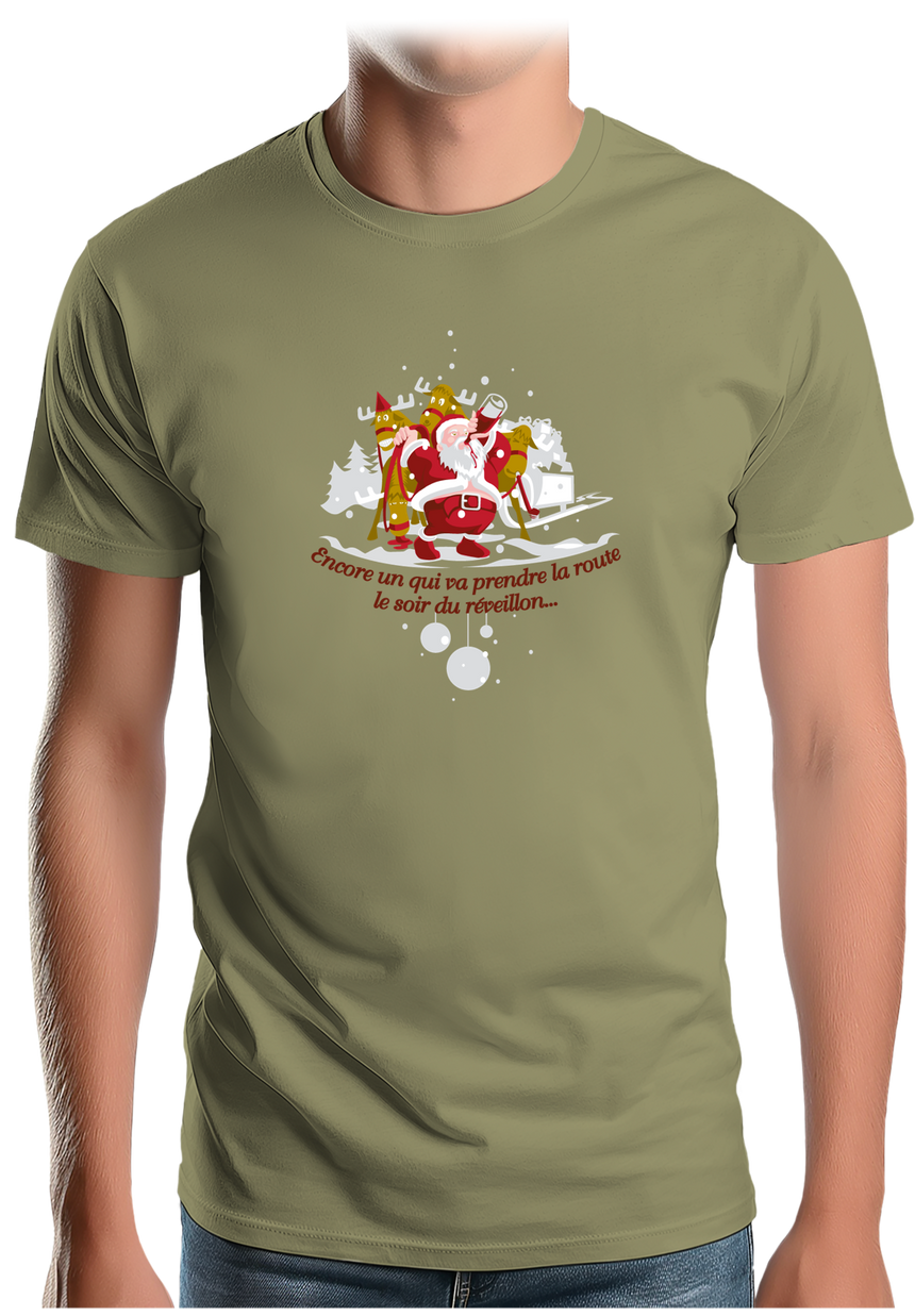 T-Shirt Homme Réveillon du père noël