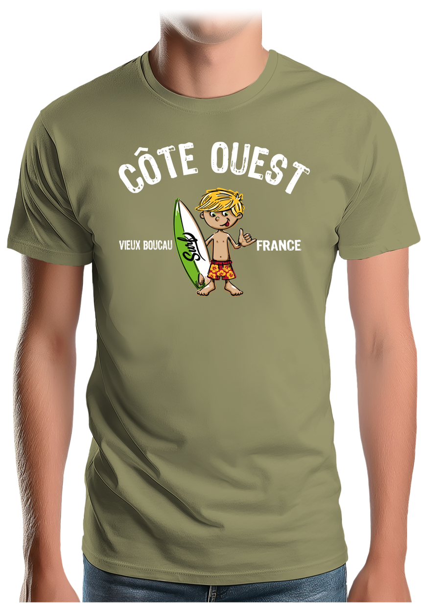 T-Shirt Homme Petit surfeur personnalisé
