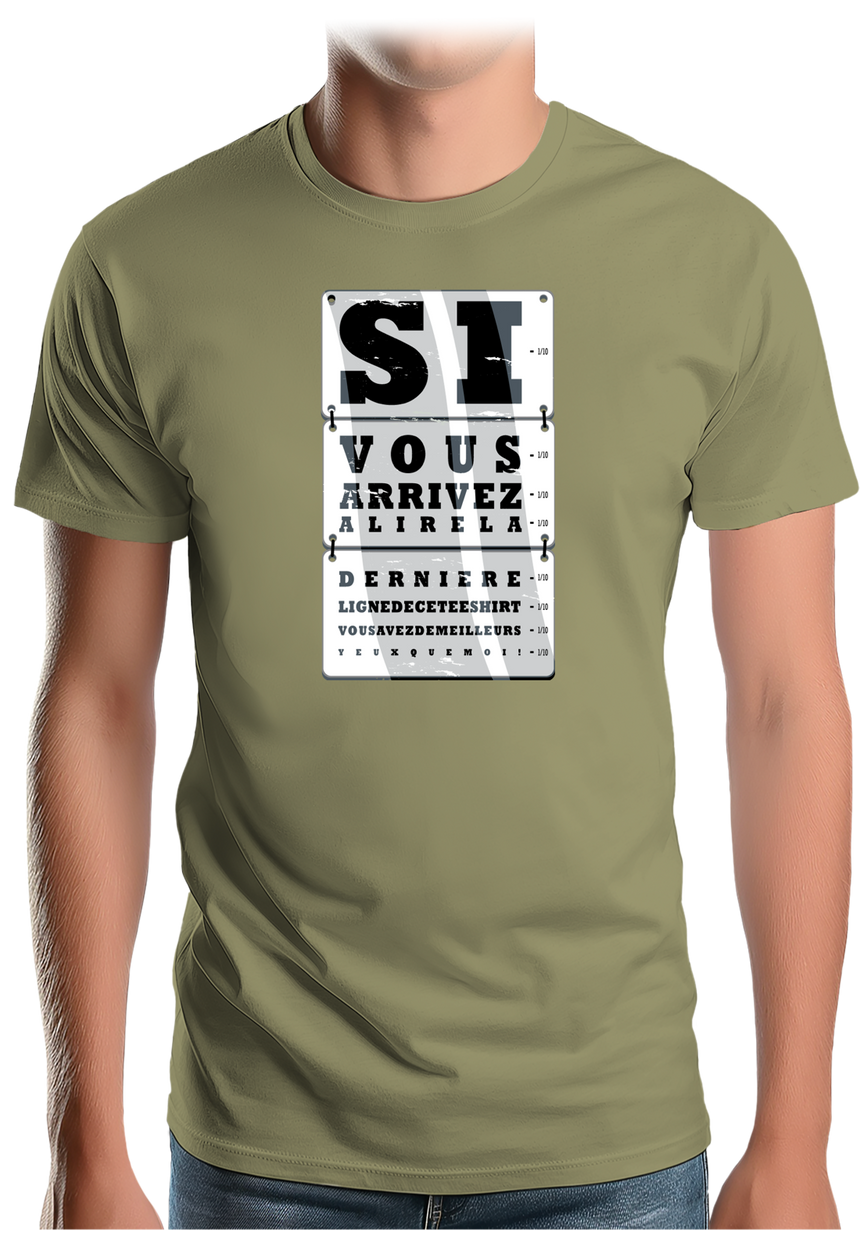 T-Shirt Homme Si vous arrivez à lire