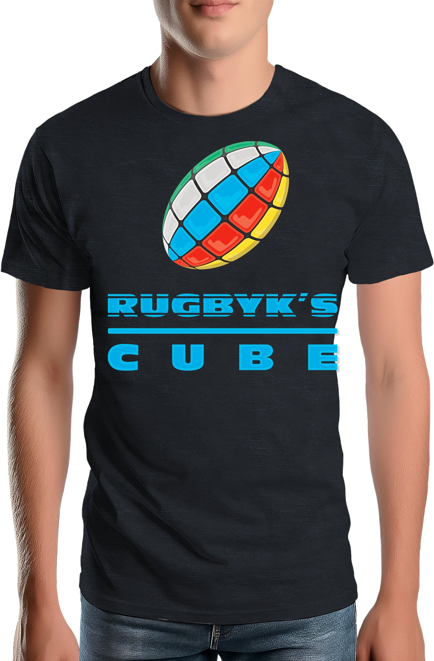 T-Shirt Homme Rugby cube