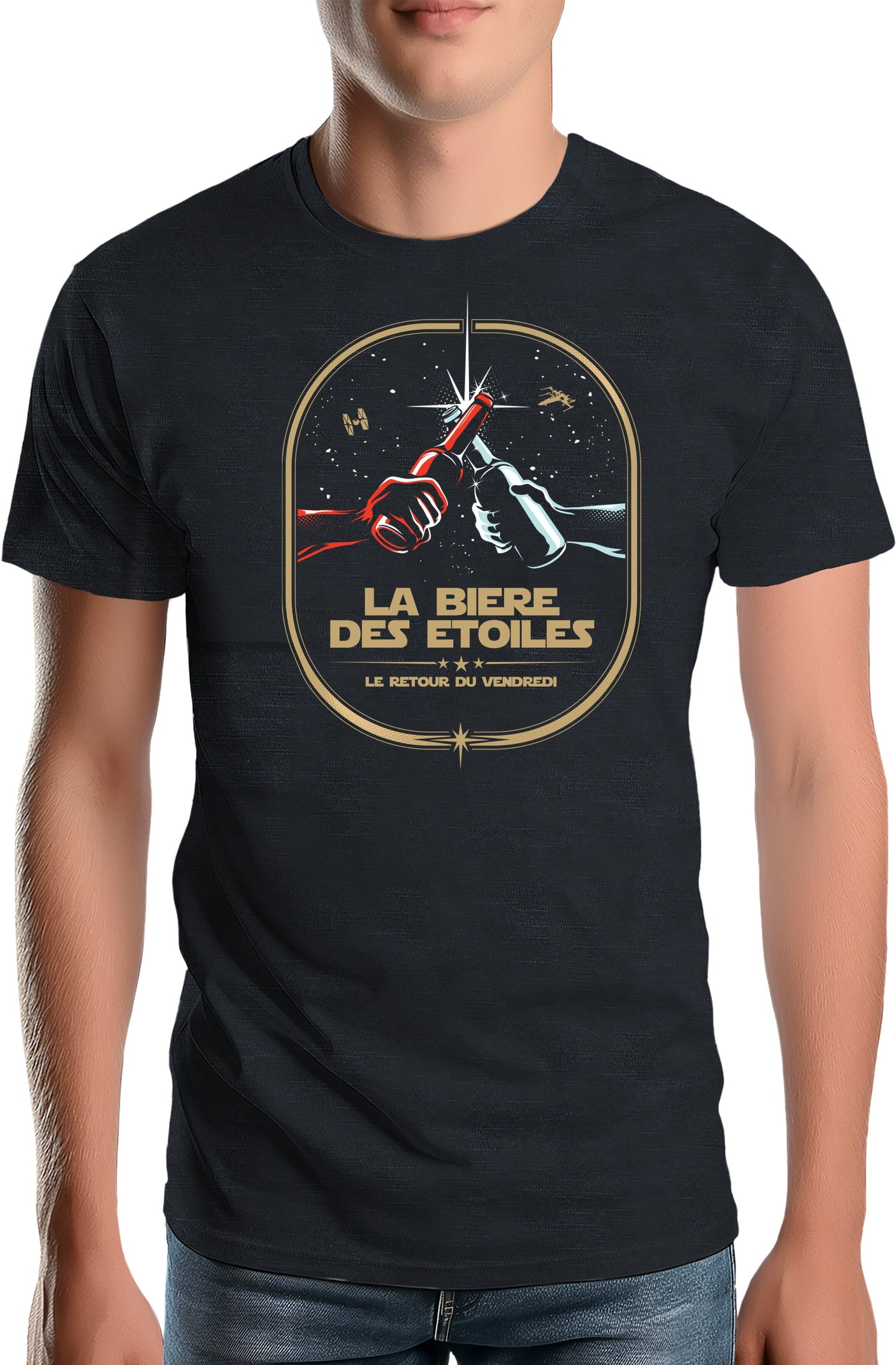 T-Shirt Homme La bière des étoiles le retour du vendredi