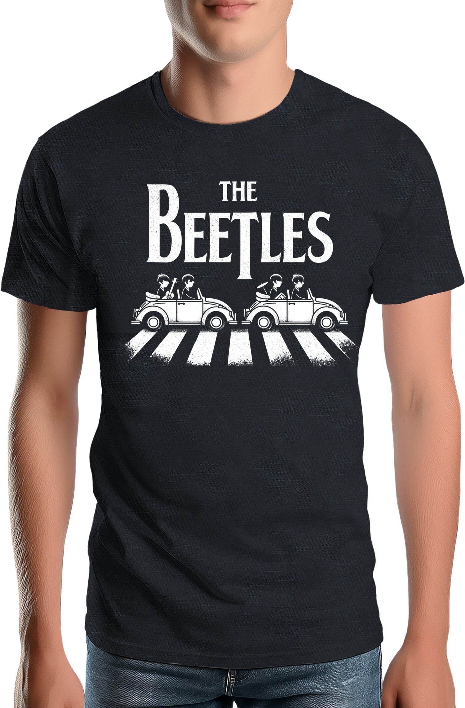 T-Shirt Homme The beetles, coccinelle qui traverse