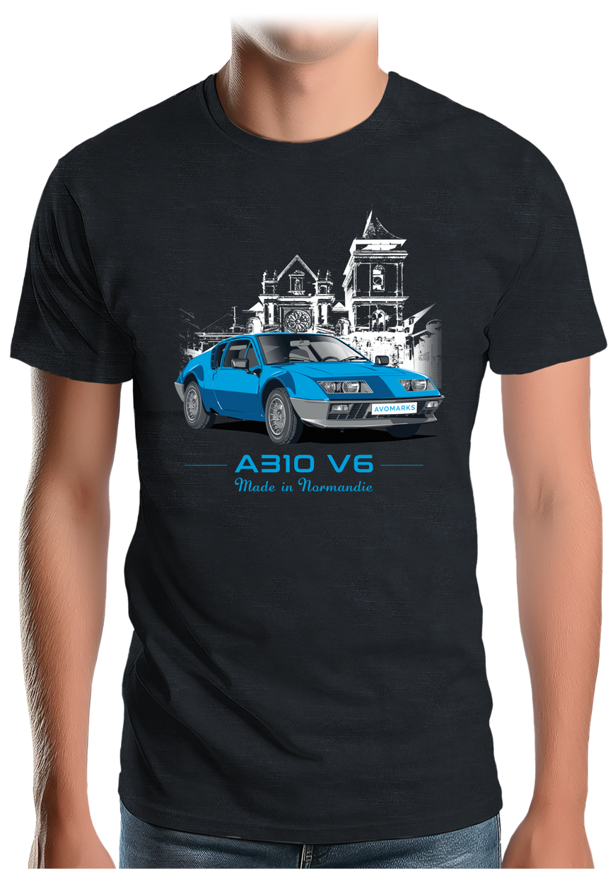 T-Shirt Homme Voiture A310 V6 Made in Normandie