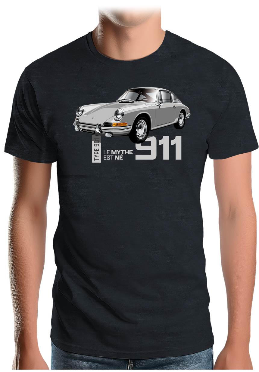 T-Shirt Homme Voiture 901 Le mythe est né