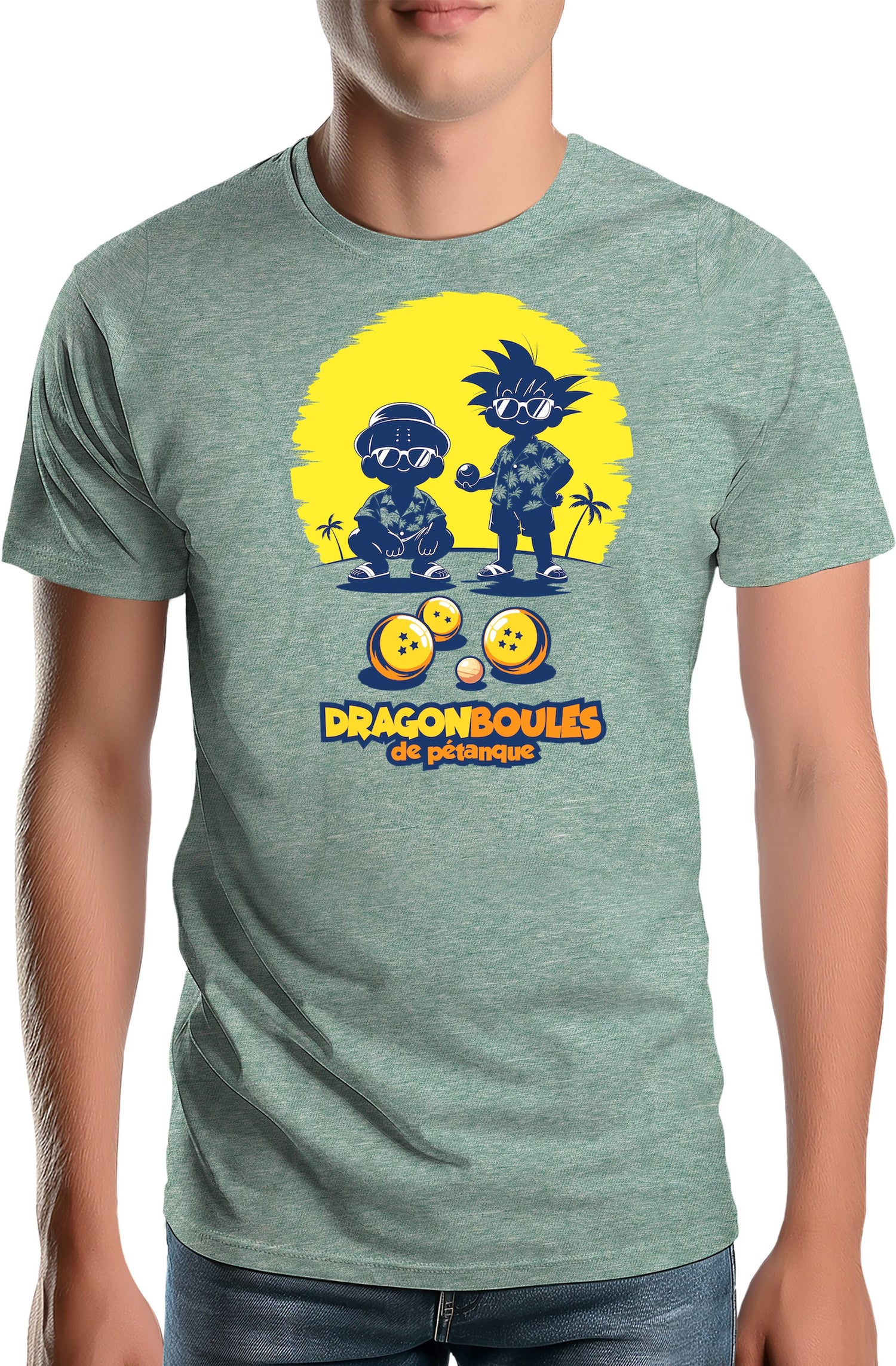 T-Shirt Homme Joueurs de pétanque