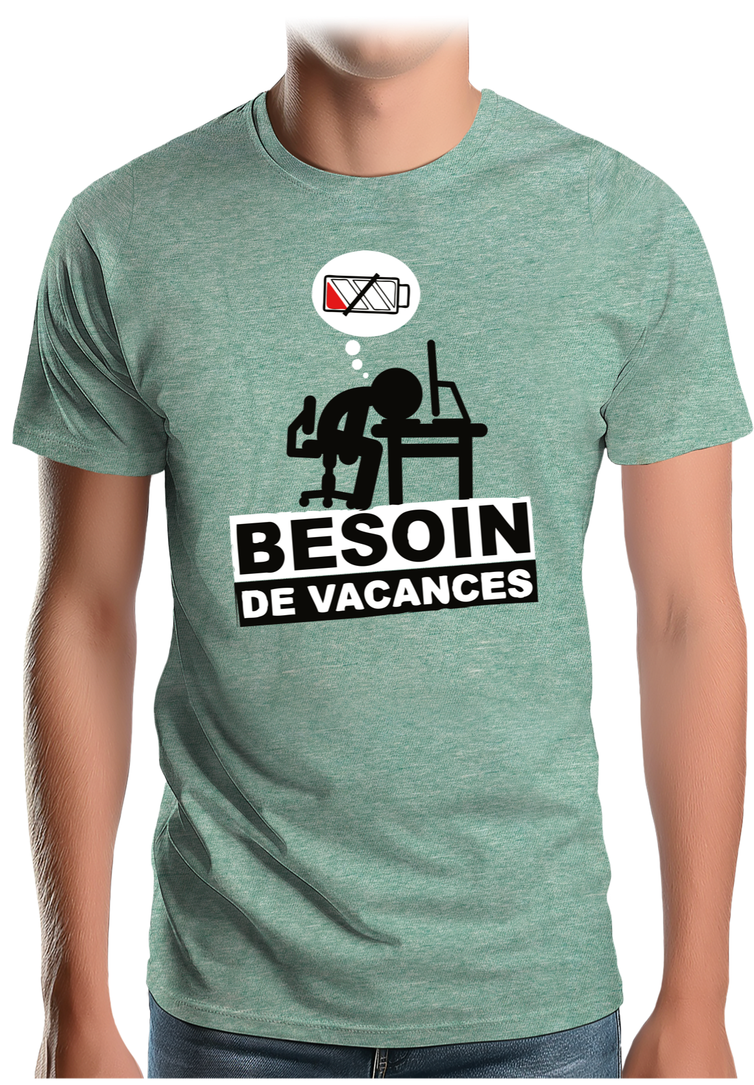 T-Shirt Homme Besoin de vacances