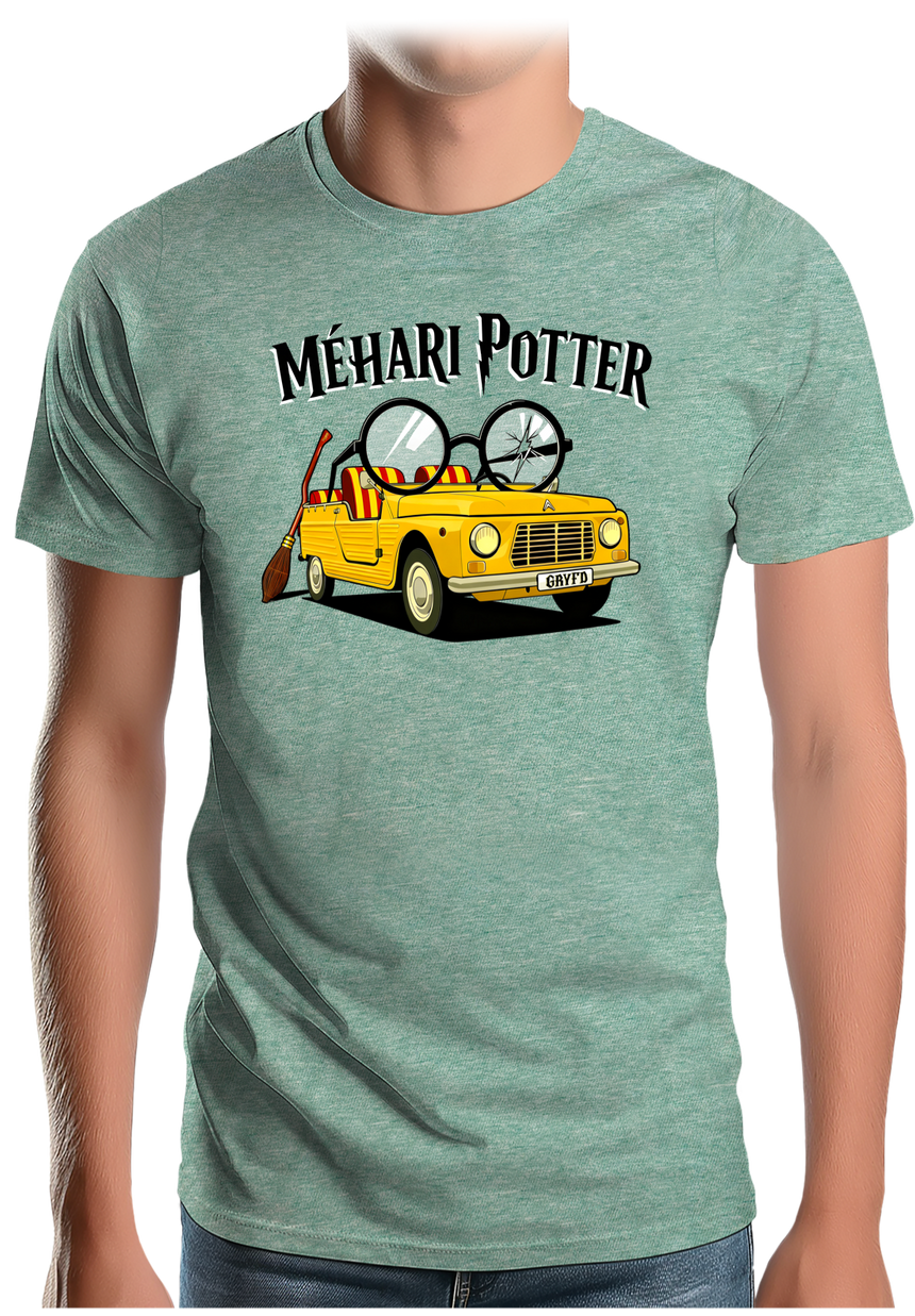 T-Shirt Homme Voiture Méhari Potter