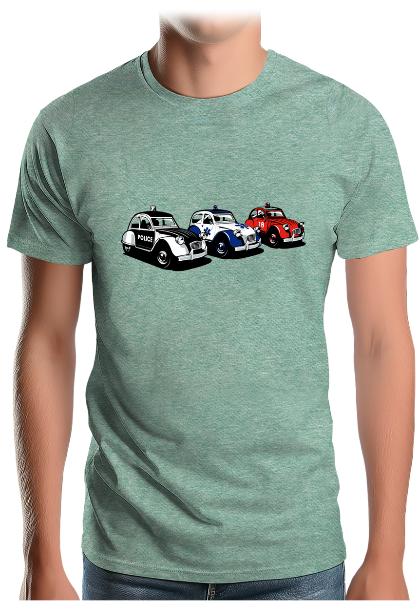 T-Shirt Homme Rescue Deuch - Police - Pompier