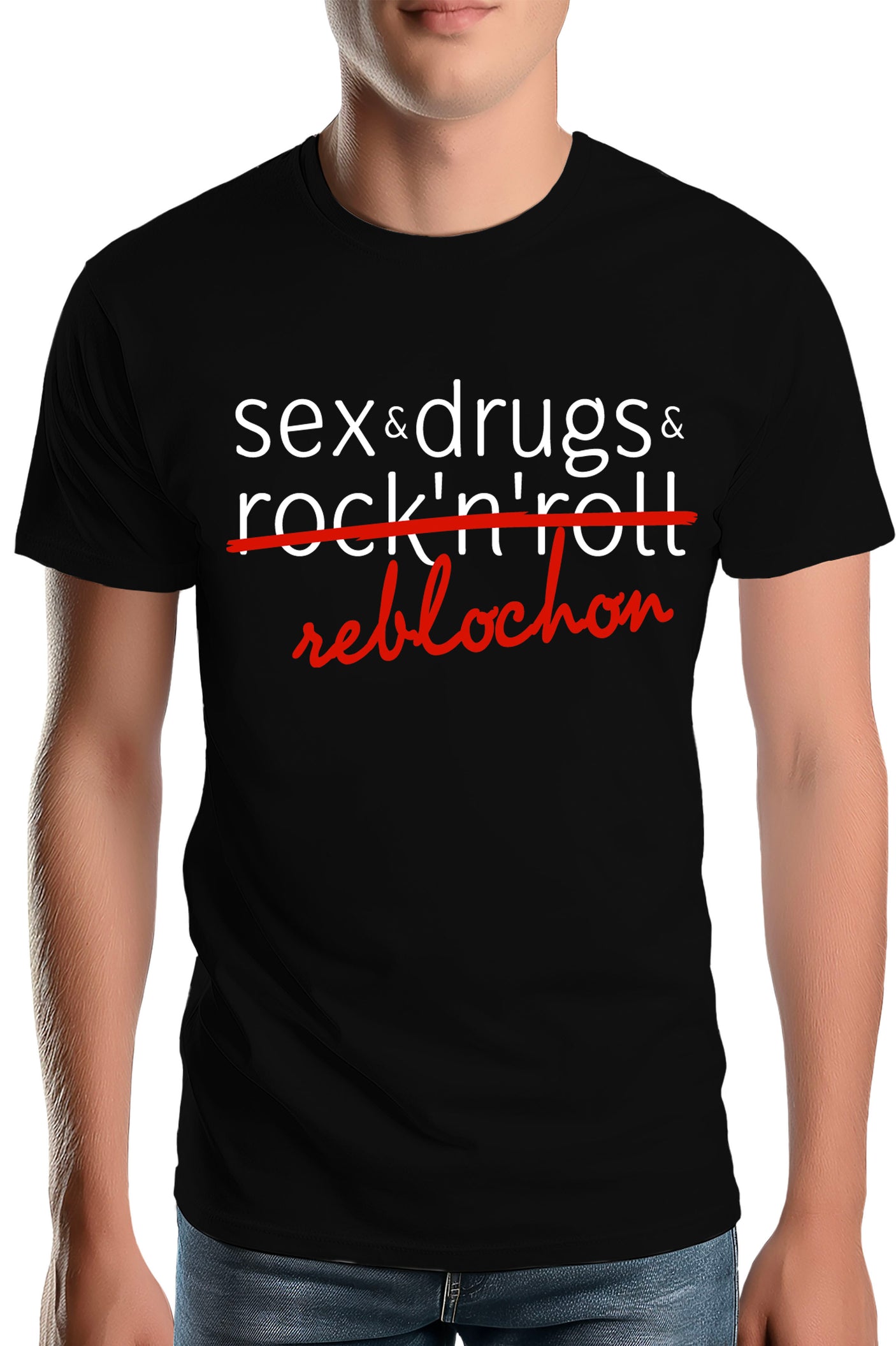 T-Shirt Homme Snow Sex Rock Fromage