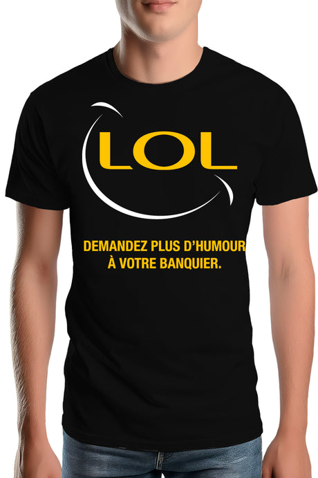 T-Shirt Homme Lol Banque